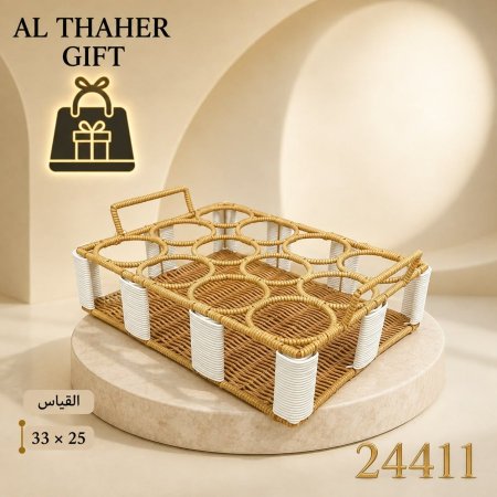 سلة قش دوائر
